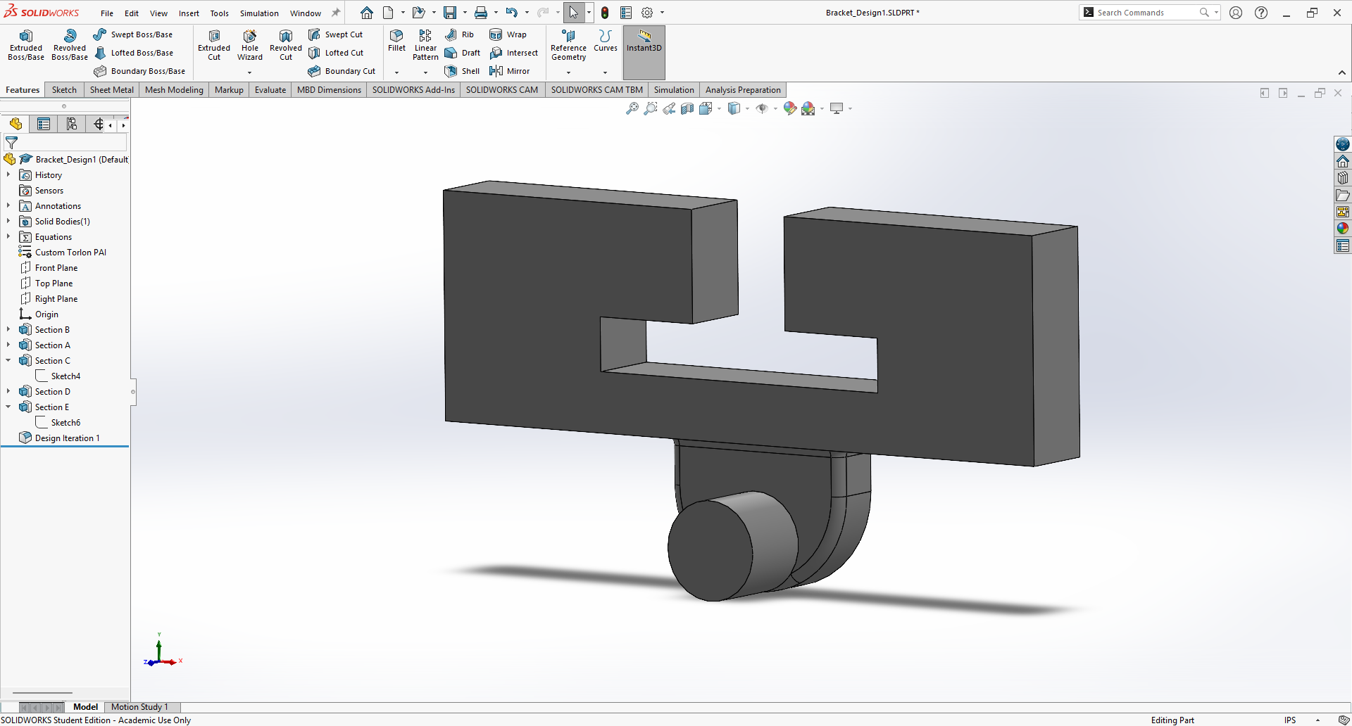 Model after Updated Height